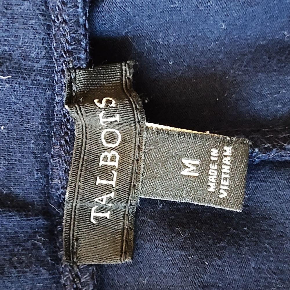 Women's Talbot's pull on pants Medium, navy blue